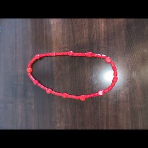 Red statement necklace from Greece